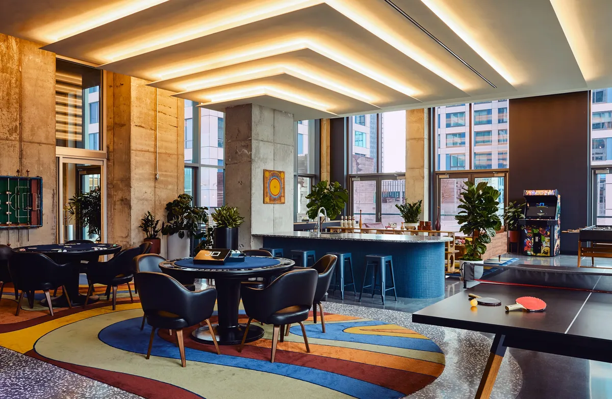 Game Lounge at Journal Squared Tower 3, Jersey City