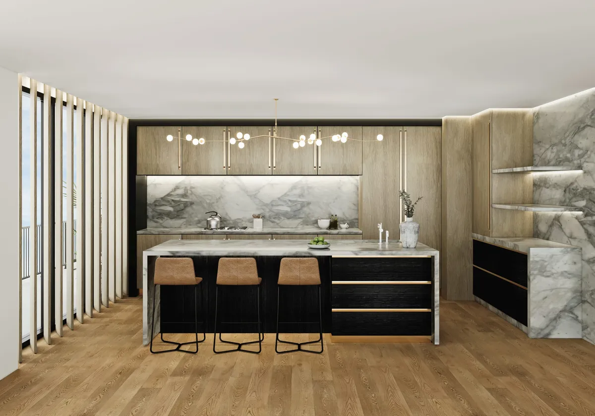 Model Suite Kitchen at The Tampa EDITION